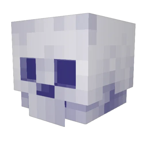 Mart_2_Reach Minecraft avatar head, 3D render