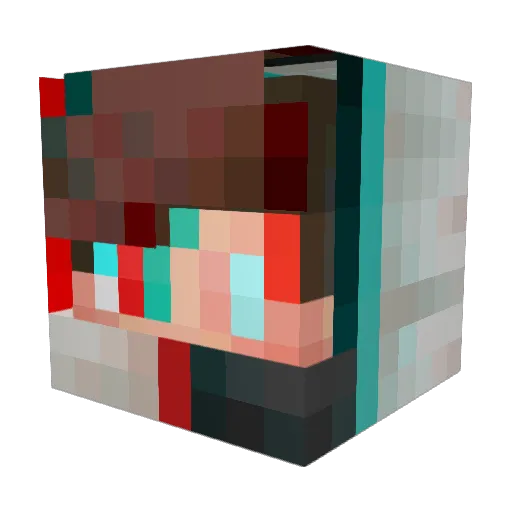 Mart_in06 Minecraft avatar head, 3D render