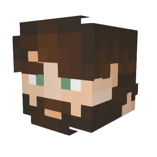 Mart_ns Minecraft avatar head, 3D render