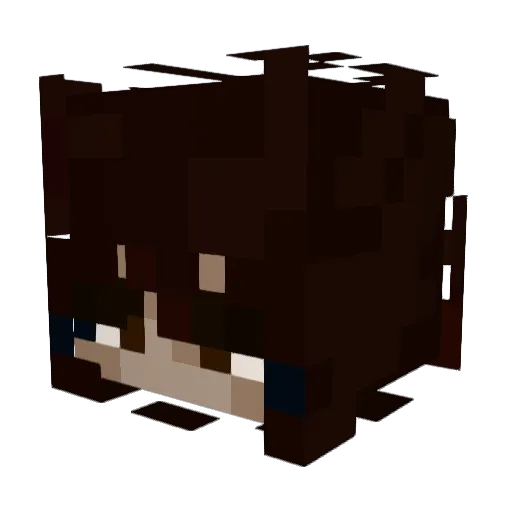 Marta3a3 Minecraft avatar head, 3D render