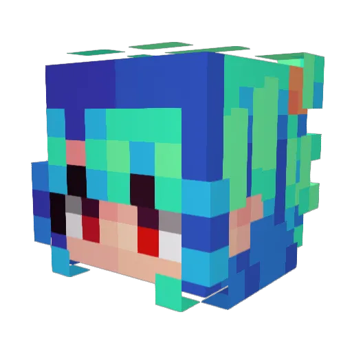Martaa2004 Minecraft avatar head, 3D render