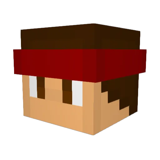 Martai2 Minecraft avatar head, 3D render