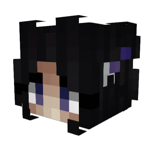 Martaloki Minecraft avatar head, 3D render