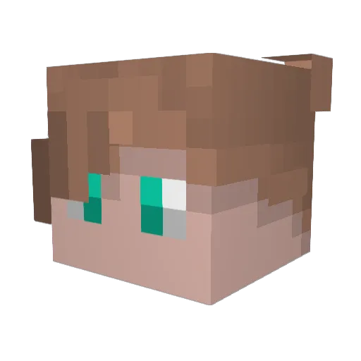 MartanJay Minecraft avatar head, 3D render