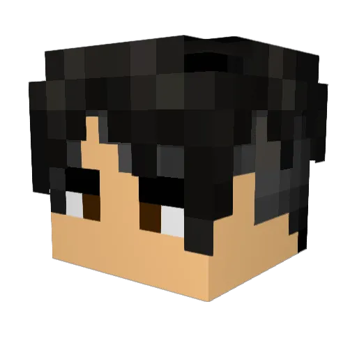 Martcouss Minecraft avatar head, 3D render