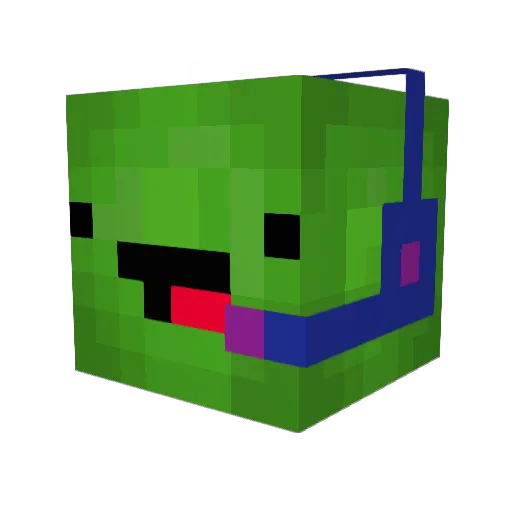 Martelu Minecraft avatar head, 3D render