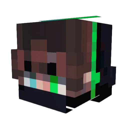 Marten1703 Minecraft avatar head, 3D render