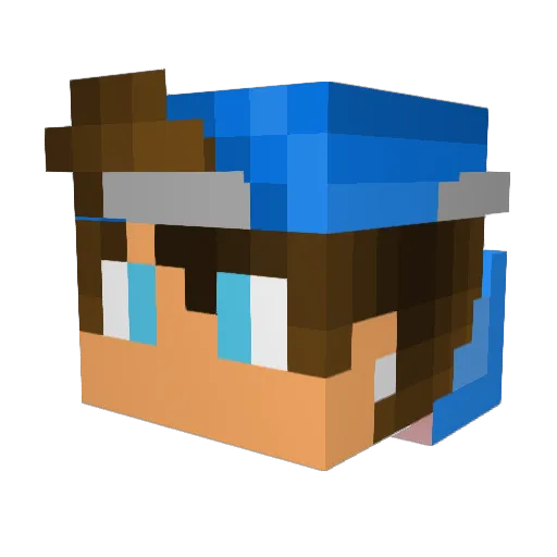 MartensFamily Minecraft avatar head, 3D render
