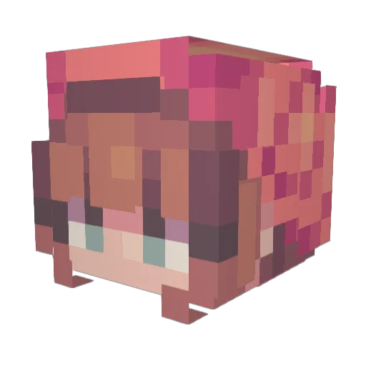 Martez_ Minecraft avatar head, 3D render
