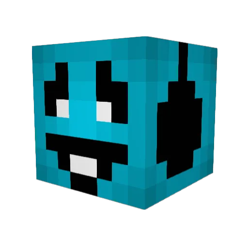 MarthaOnline Minecraft avatar head, 3D render