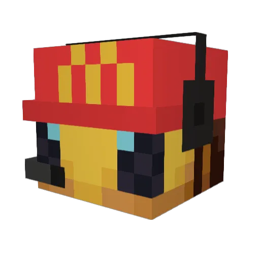MartiMeister Minecraft avatar head, 3D render
