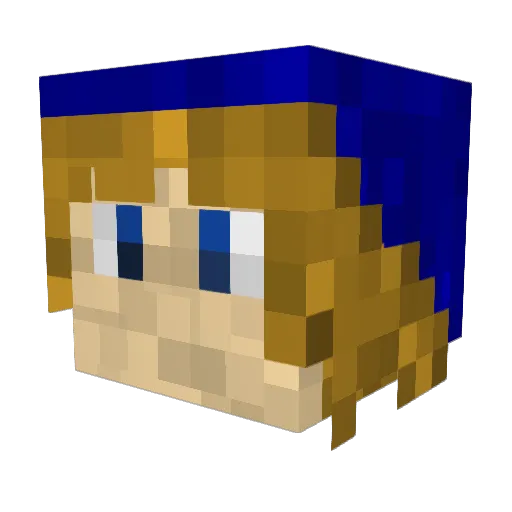 Martian_GRIMM Minecraft avatar head, 3D render