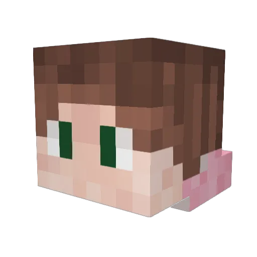 Martichis Minecraft avatar head, 3D render