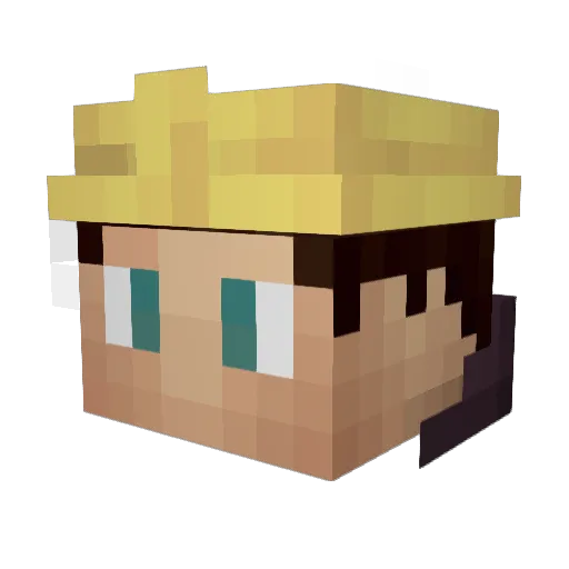 Martijnio123 Minecraft avatar head, 3D render
