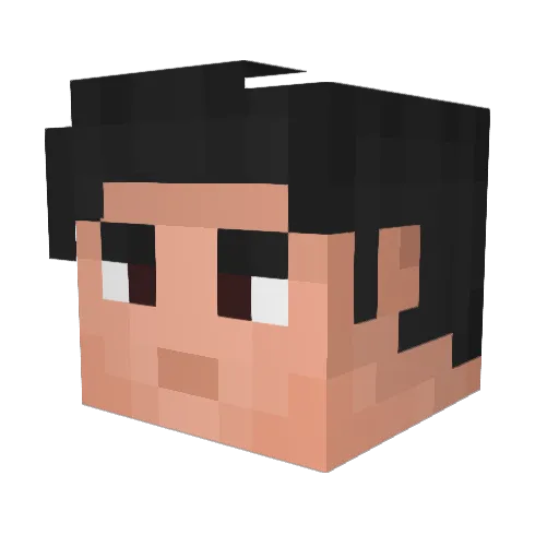 Martim_10 Minecraft avatar head, 3D render