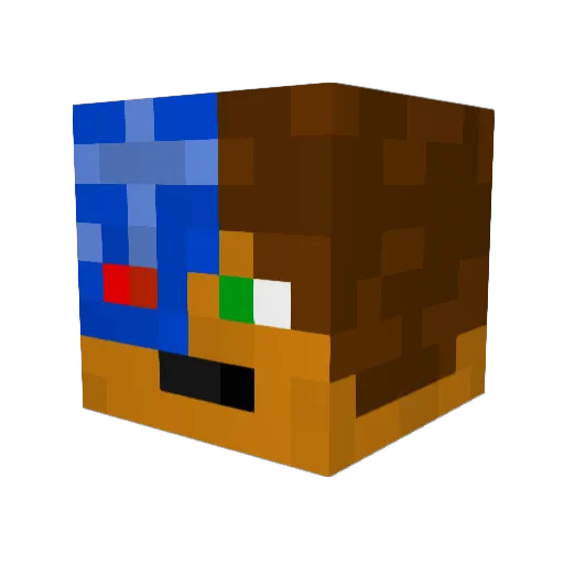 Martin970 Minecraft avatar head, 3D render