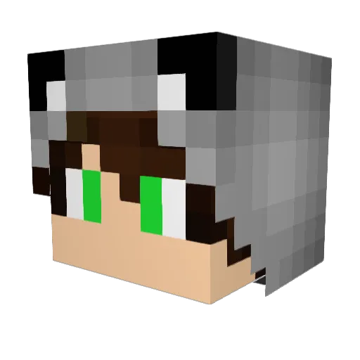 MartinBostero12 Minecraft avatar head, 3D render