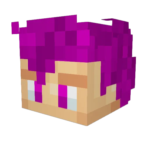 MartinG7 Minecraft avatar head, 3D render