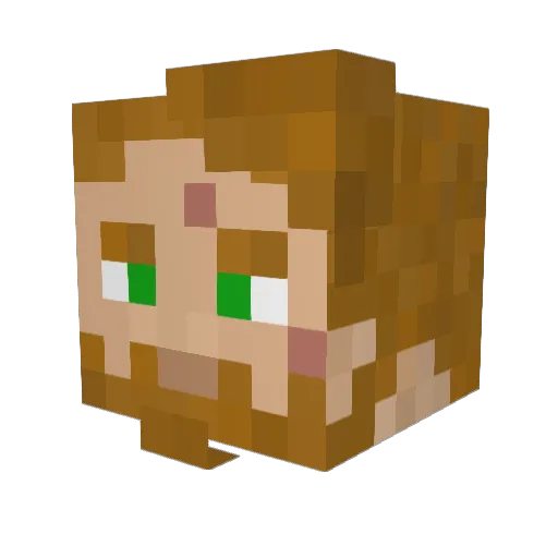 MartinG91 Minecraft avatar head, 3D render