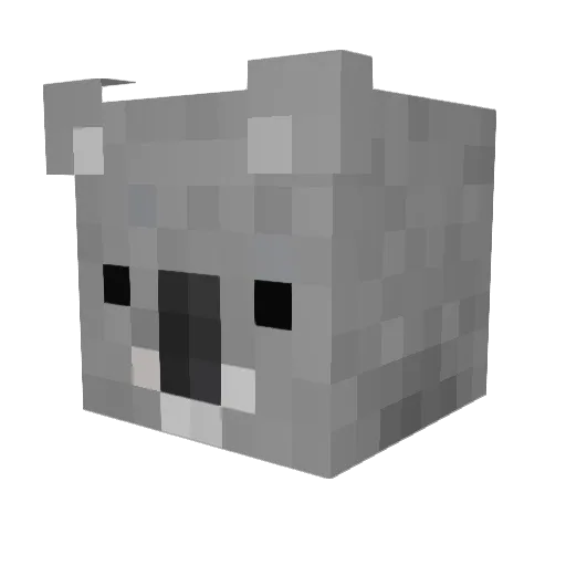 MartinK94 Minecraft avatar head, 3D render