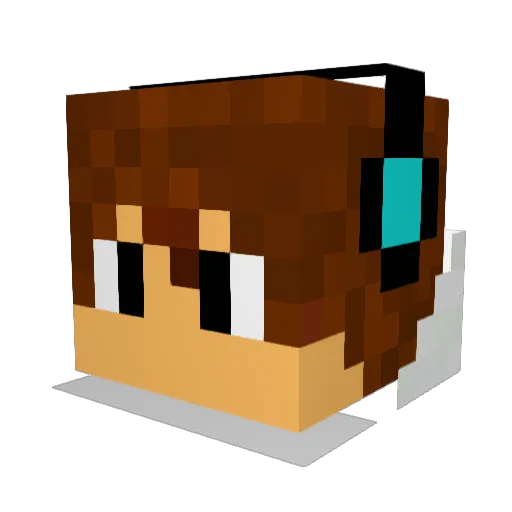 MartinMarietta Minecraft avatar head, 3D render