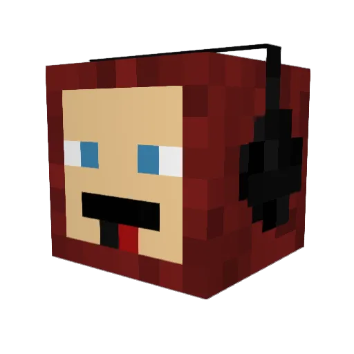 MartinMartan Minecraft avatar head, 3D render