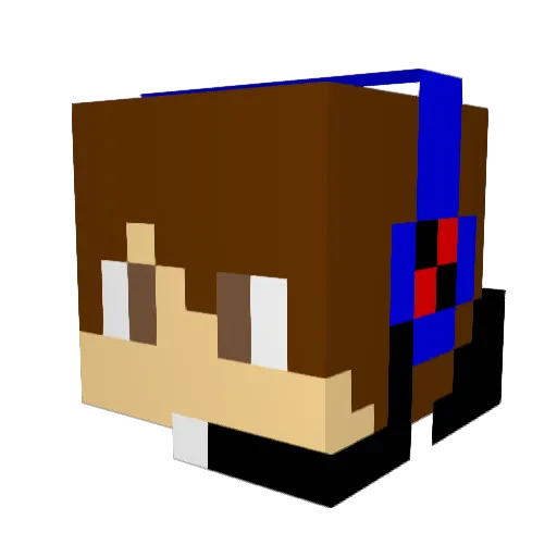 MartinRingstad Minecraft avatar head, 3D render