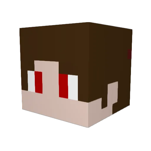 MartinWalsh Minecraft avatar head, 3D render