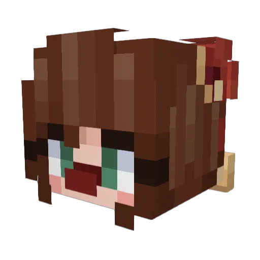 Martin_Bit Minecraft avatar head, 3D render