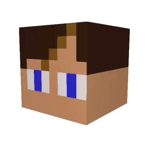 Martin_Romano Minecraft avatar head, 3D render