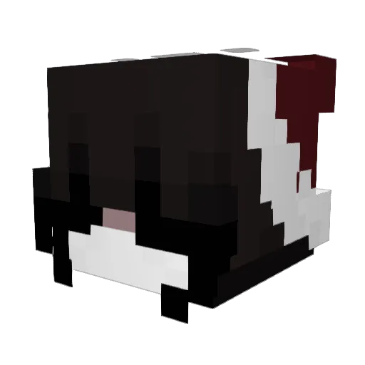 MartinaPa Minecraft avatar head, 3D render