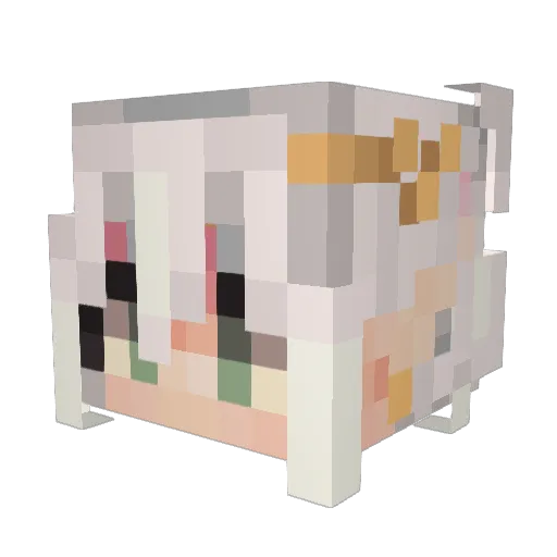 Martina_NN Minecraft avatar head, 3D render