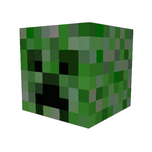 MartineG3 Minecraft avatar head, 3D render