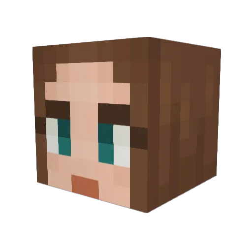 MartineStorm Minecraft avatar head, 3D render
