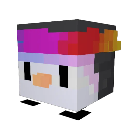 Martinez8 Minecraft avatar head, 3D render