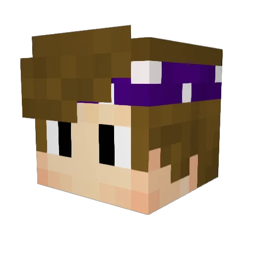 MartinezGreedo Minecraft avatar head, 3D render