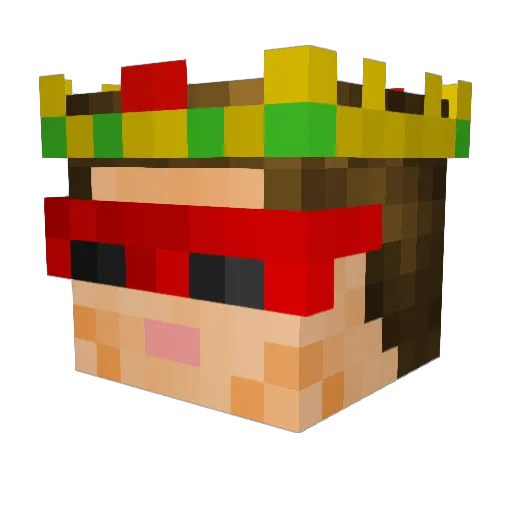 MartinezLilo Minecraft avatar head, 3D render