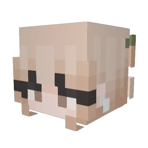 Martini045 Minecraft avatar head, 3D render