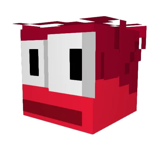 Martininomberwan Minecraft avatar head, 3D render