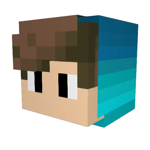 Martinix13 Minecraft avatar head, 3D render