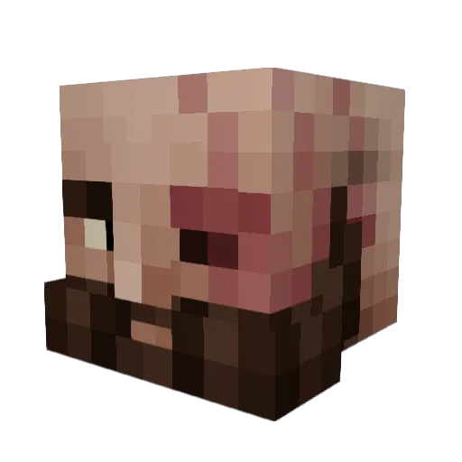 Martinmpl Minecraft avatar head, 3D render