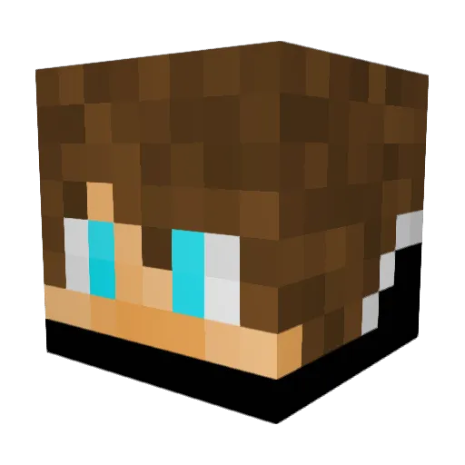 Martinn204 Minecraft avatar head, 3D render