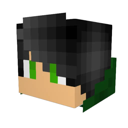 Martino35 Minecraft avatar head, 3D render