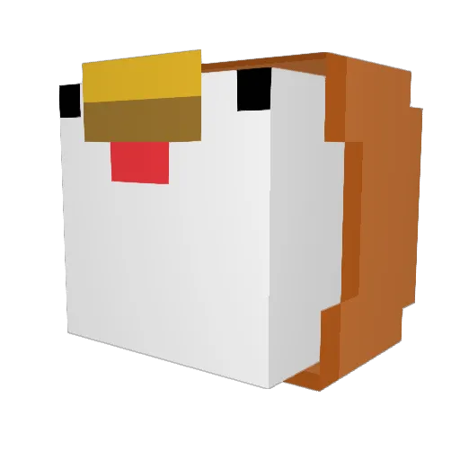 Martins2599 Minecraft avatar head, 3D render