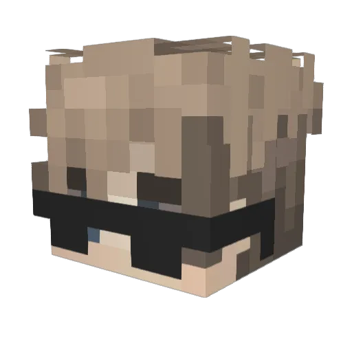 MartinsDv Minecraft avatar head, 3D render