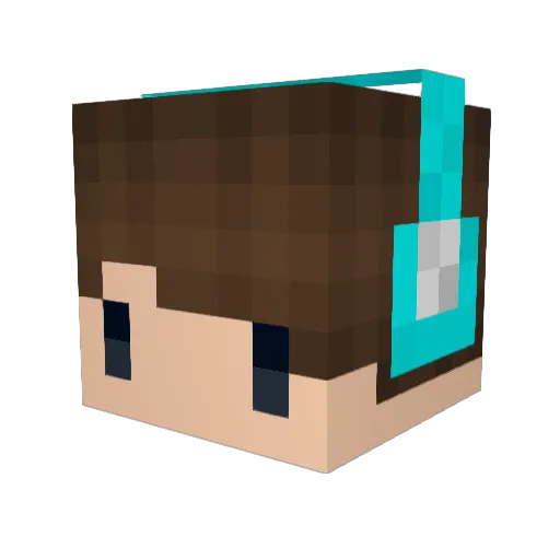 Martinus128 Minecraft avatar head, 3D render