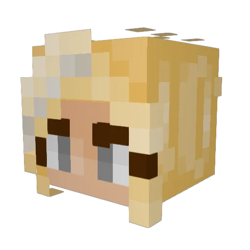 Martishun_ Minecraft avatar head, 3D render
