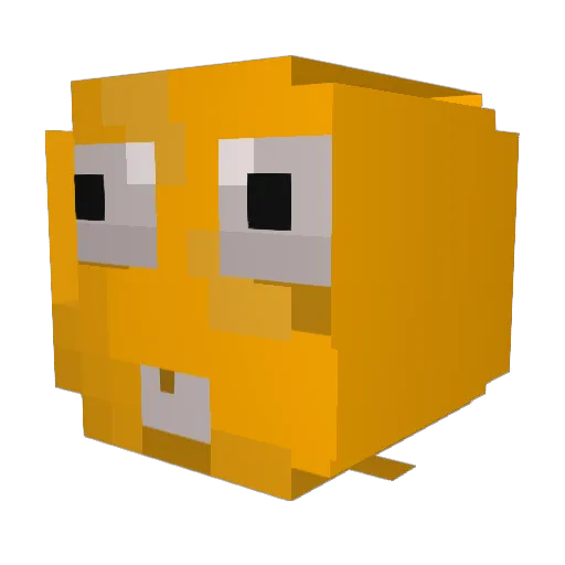 Martonn Minecraft avatar head, 3D render