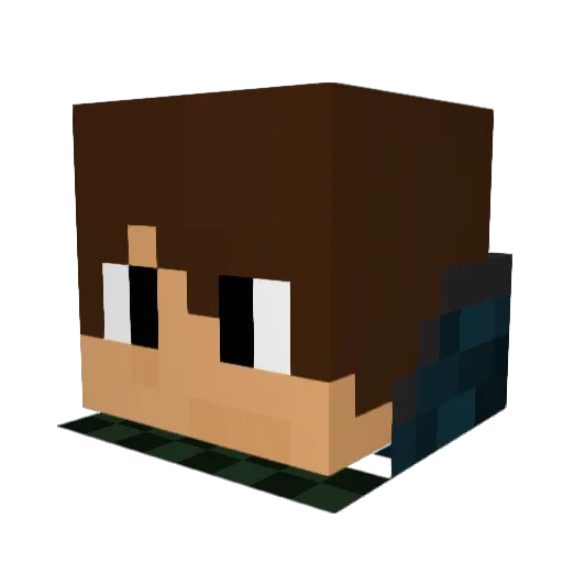 MartosTech Minecraft avatar head, 3D render