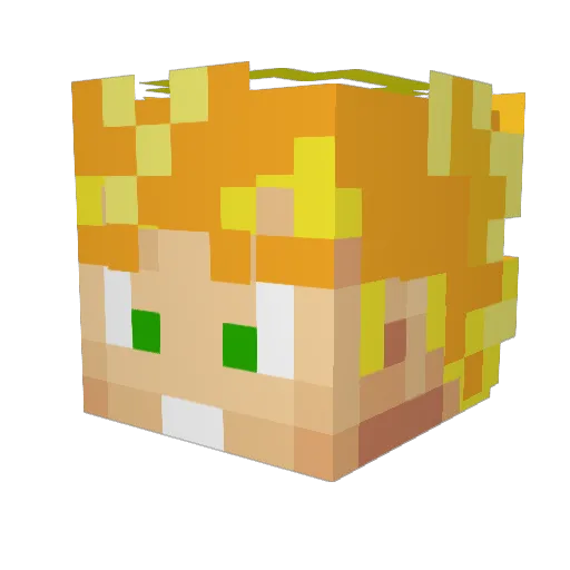 Martster237 Minecraft avatar head, 3D render